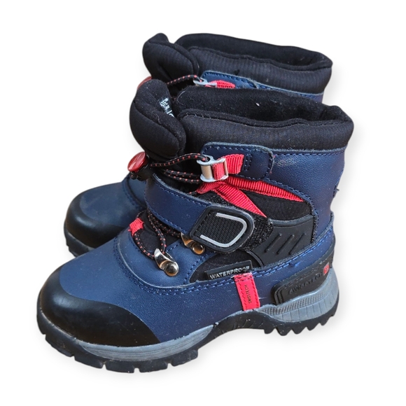 Swiss tech kid's Rain and Snow Boots with Insulation and Velcro Closure size 8 - Picture 3 of 6